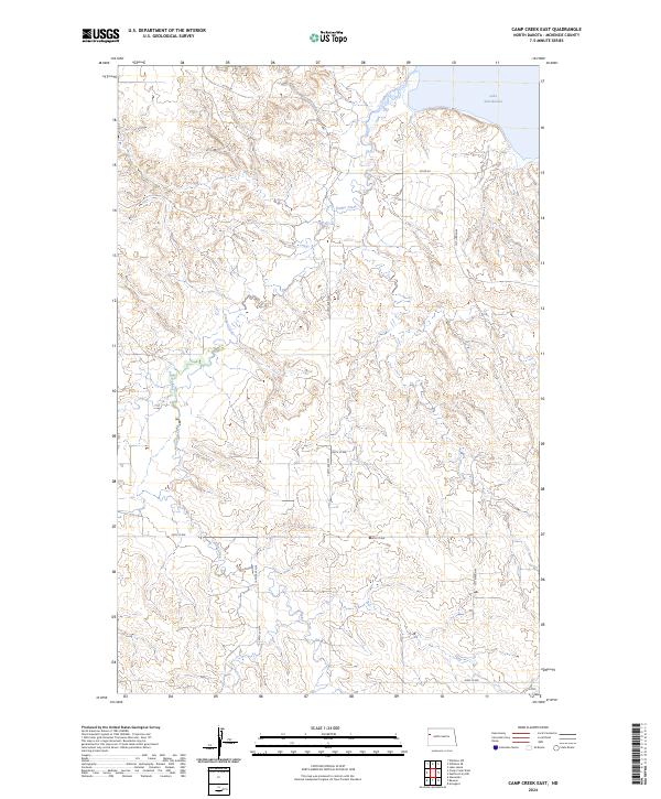 Camp Creek East topographic map thumbnail