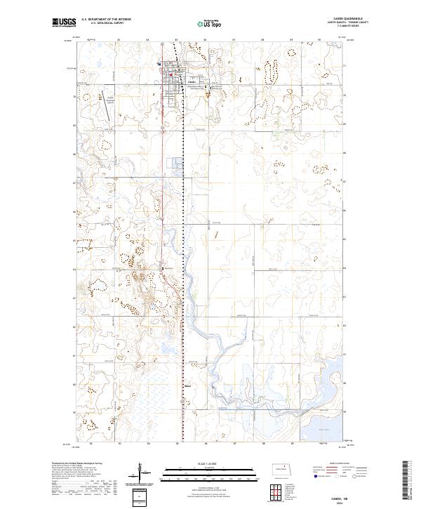 Cando topographic map thumbnail