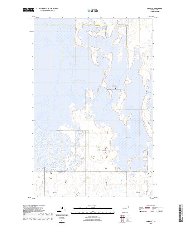 Cando SE topographic map thumbnail