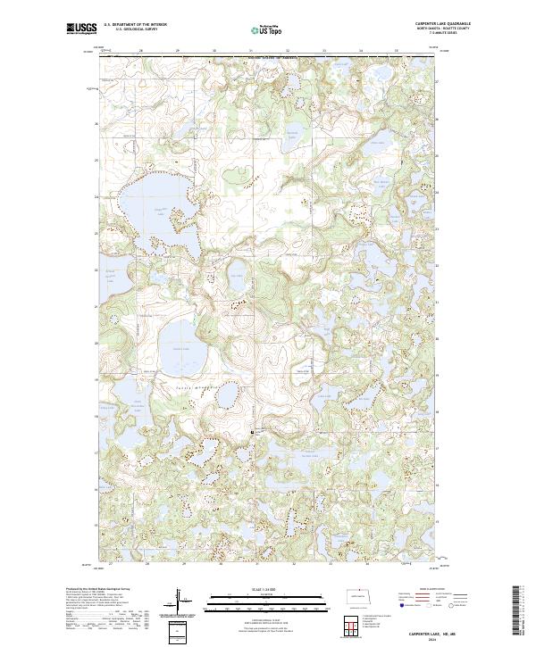 Carpenter Lake topographic map thumbnail