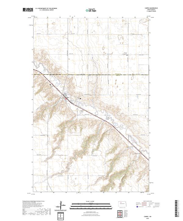 Carpio topographic map thumbnail