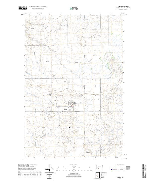 Carson topographic map thumbnail