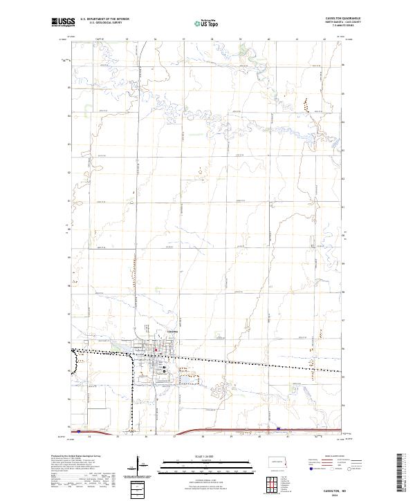 Casselton topographic map thumbnail