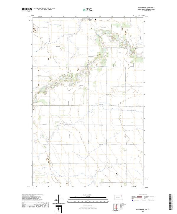Cavalier NW topographic map thumbnail