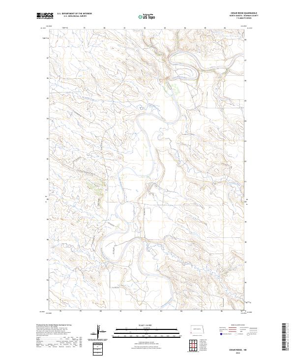 Cedar Ridge topographic map thumbnail