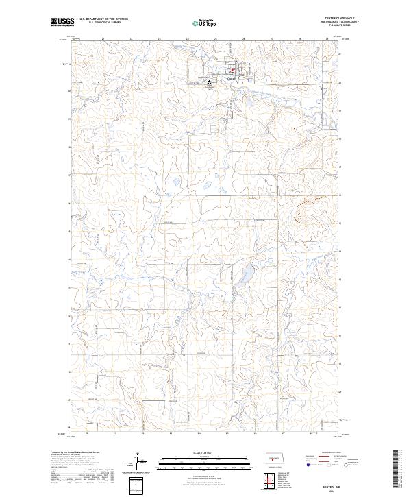 Center topographic map thumbnail