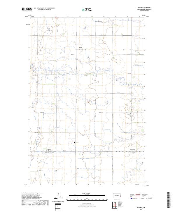 Chaffee topographic map thumbnail