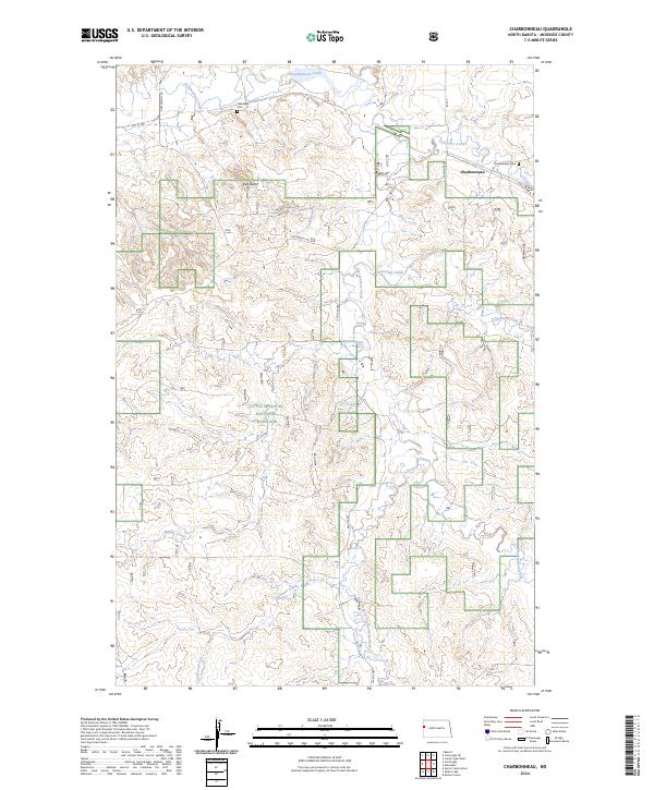 Charbonneau topographic map thumbnail