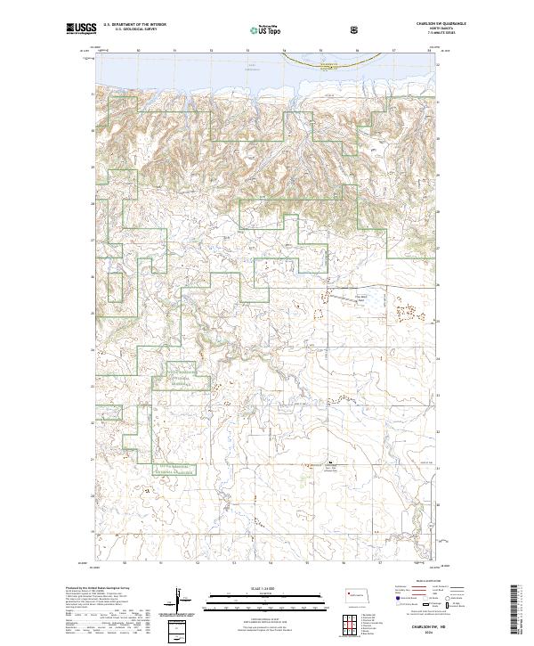 Charlson SW topographic map thumbnail