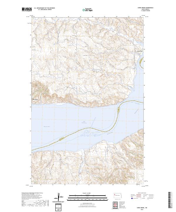 Chris Creek topographic map thumbnail