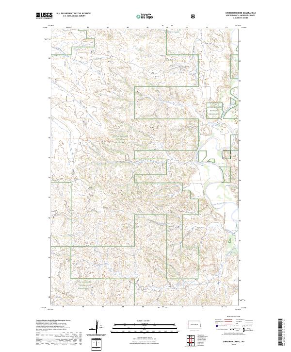 Cinnamon Creek topographic map thumbnail
