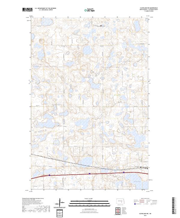 Cleveland NW topographic map thumbnail