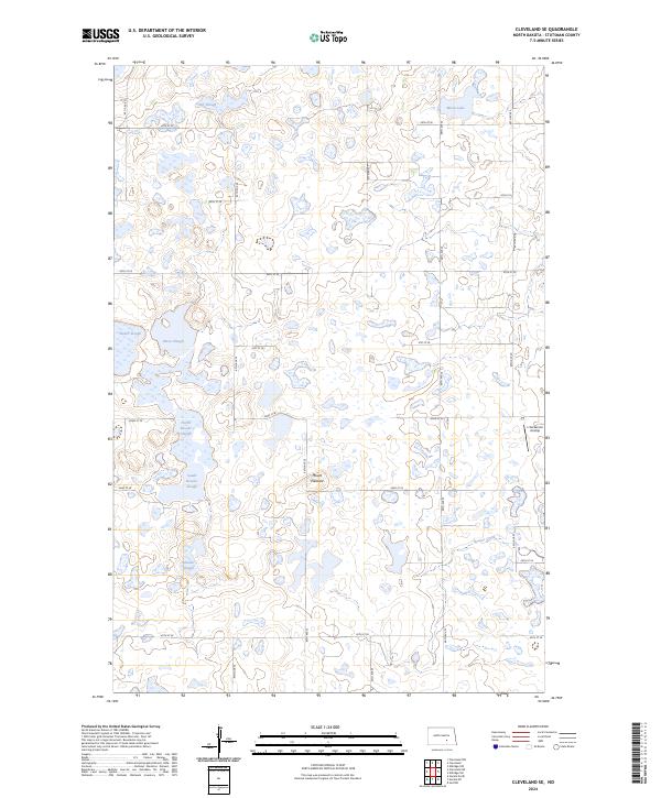 Cleveland SE topographic map thumbnail