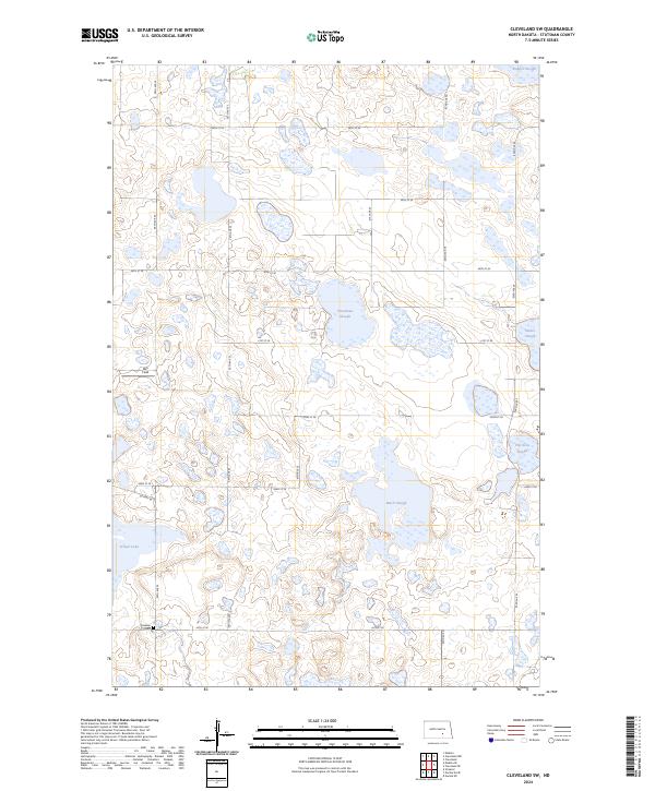 Cleveland SW topographic map thumbnail