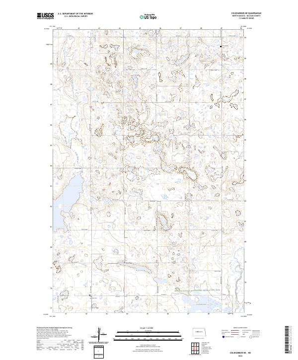 Coleharbor NE topographic map thumbnail
