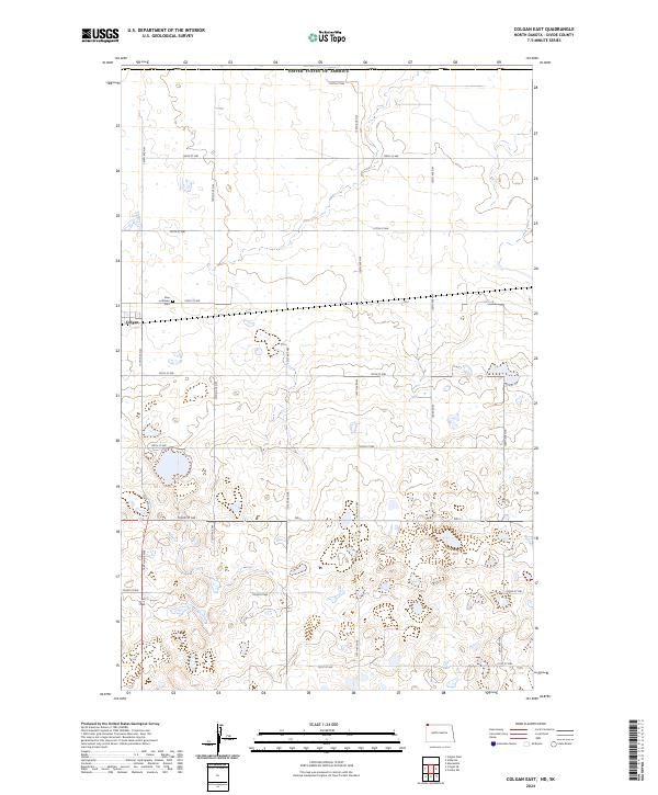 Colgan East topographic map thumbnail