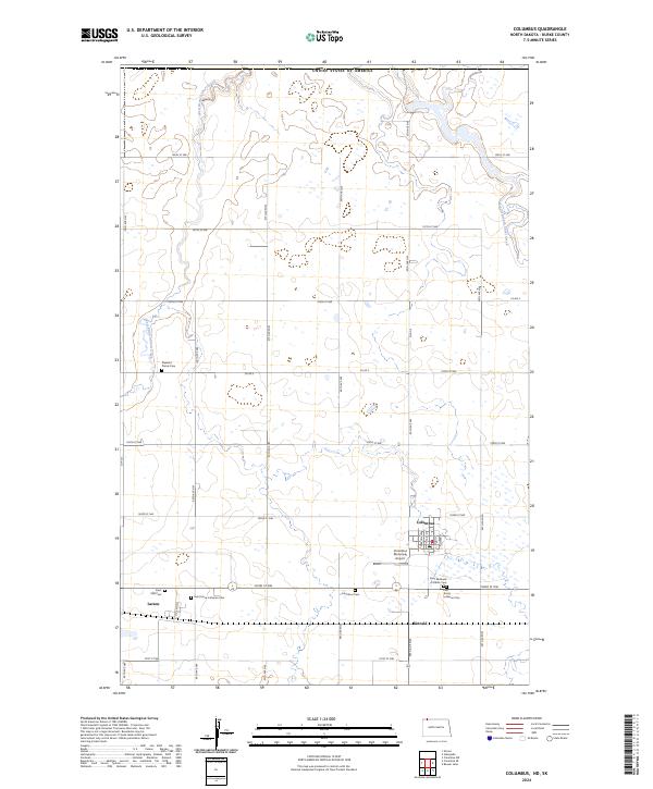Columbus topographic map thumbnail