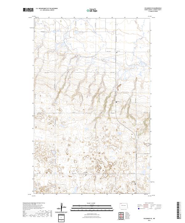 Columbus SE topographic map thumbnail