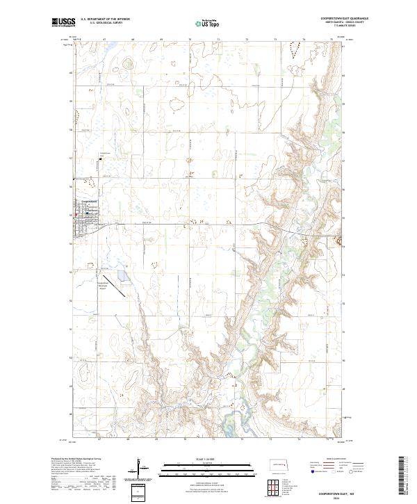 Cooperstown East topographic map thumbnail