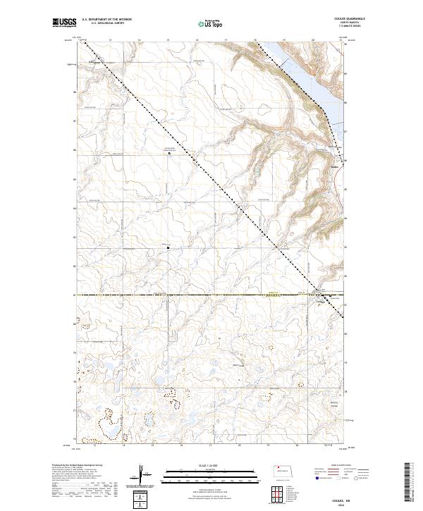 Coulee topographic map thumbnail