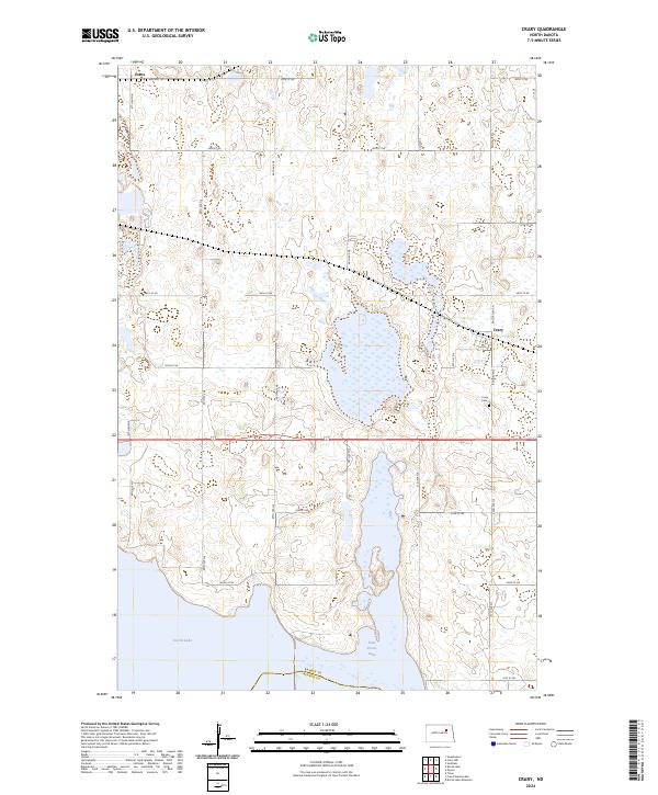 Crary topographic map thumbnail