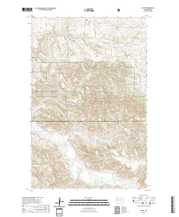 Croff topographic map thumbnail