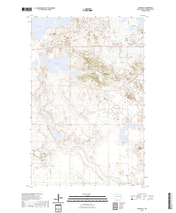 Crow Hill topographic map thumbnail