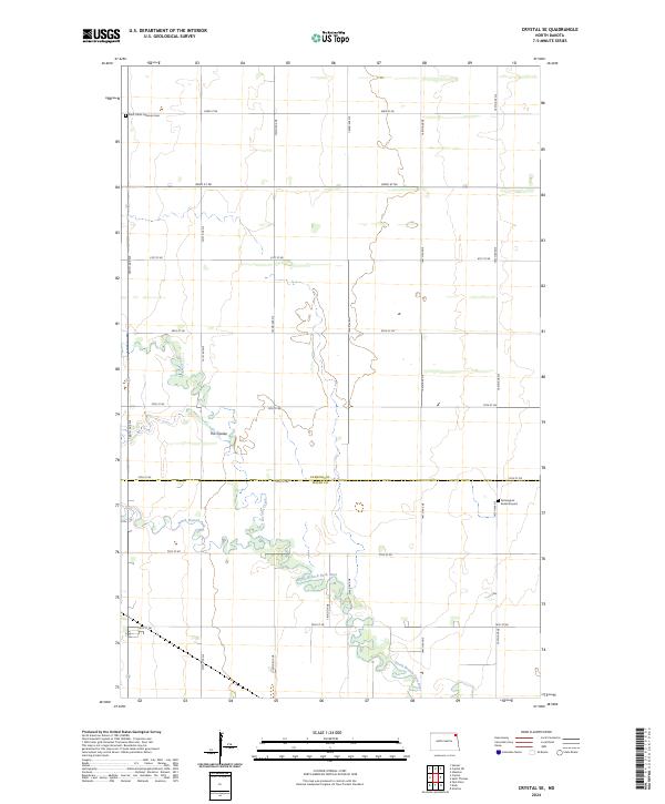 Crystal SE topographic map thumbnail