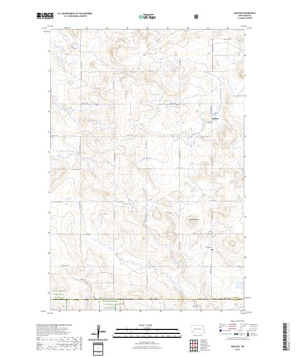 Daglum topographic map thumbnail