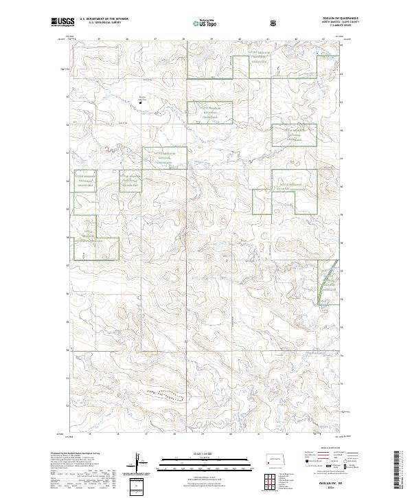 Daglum SW topographic map thumbnail