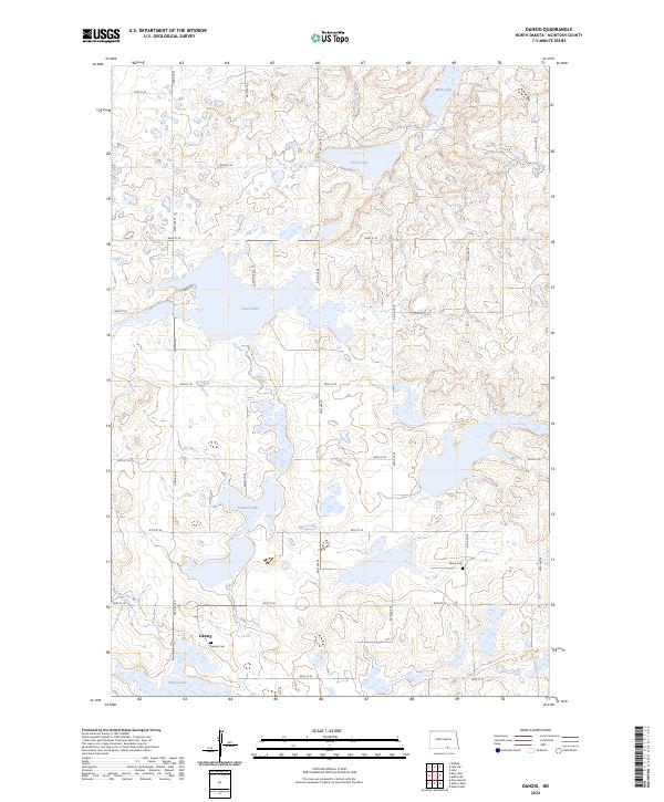 Danzig topographic map thumbnail