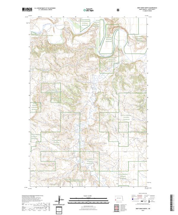 Deep Creek North topographic map thumbnail
