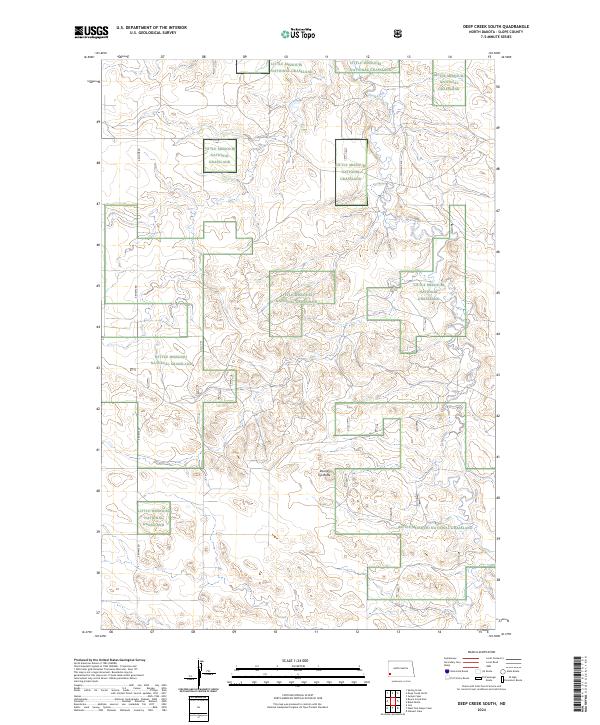 Deep Creek South topographic map thumbnail