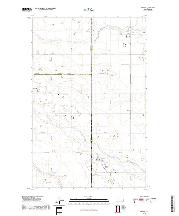 Deering topographic map thumbnail