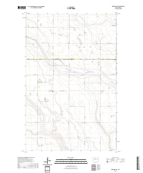 Deering NW topographic map thumbnail