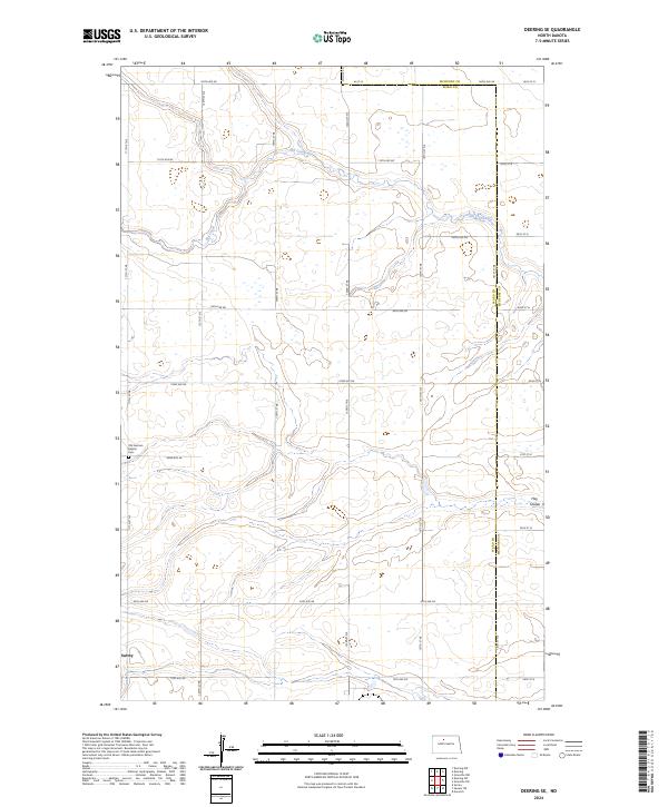 Deering SE topographic map thumbnail