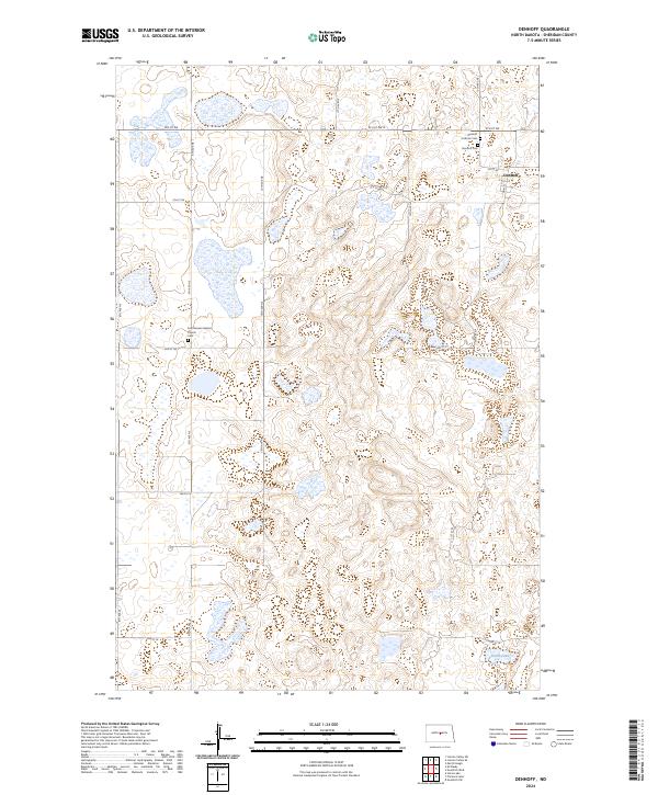 Denhoff topographic map thumbnail