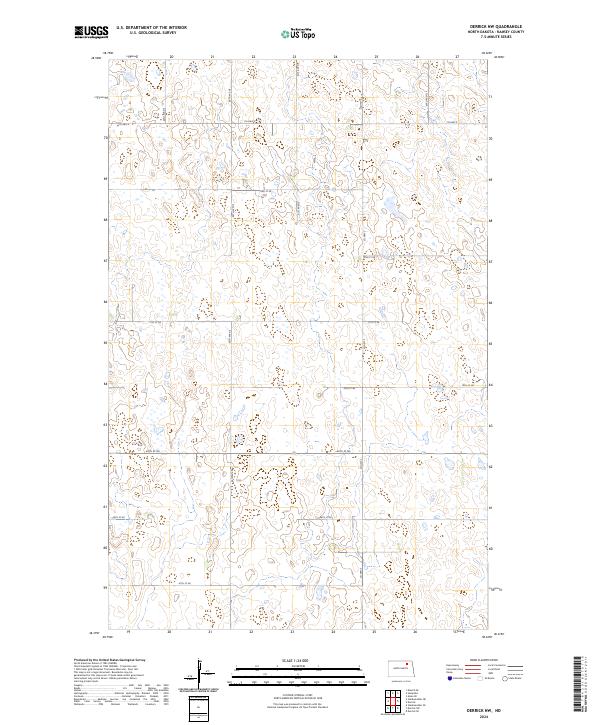 Derrick NW topographic map thumbnail