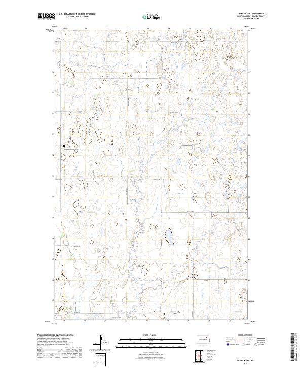 Derrick SW topographic map thumbnail