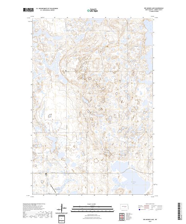 Des Moines Lake topographic map thumbnail