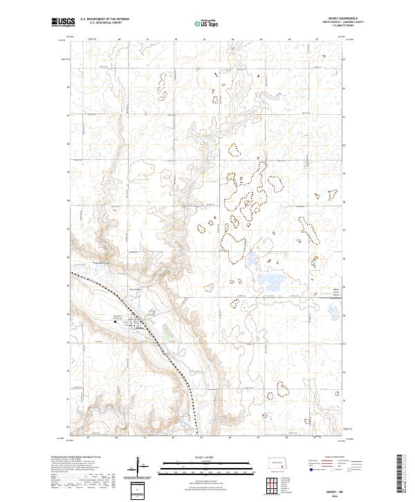 Dickey topographic map thumbnail