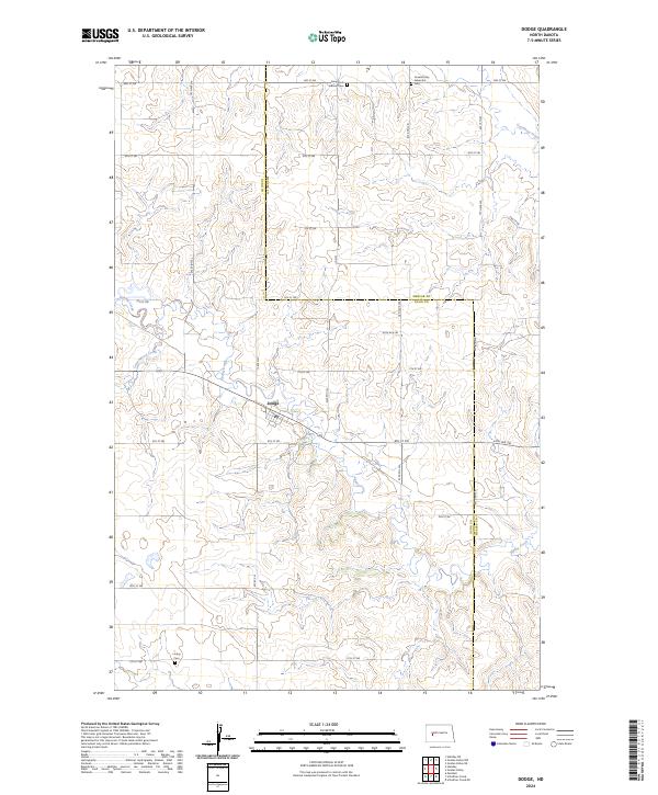 Dodge topographic map thumbnail