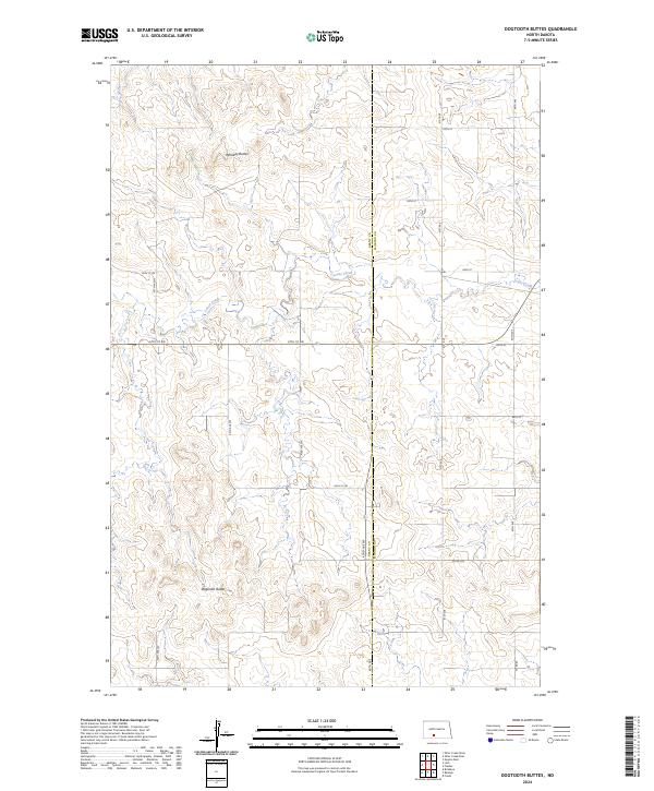 Dogtooth Buttes topographic map thumbnail