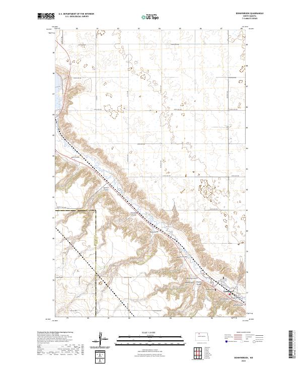 Donnybrook topographic map thumbnail