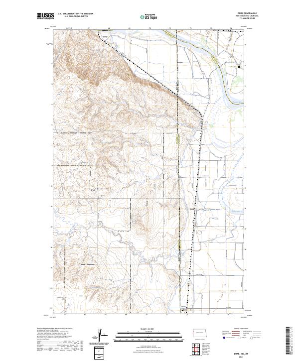 Dore topographic map thumbnail