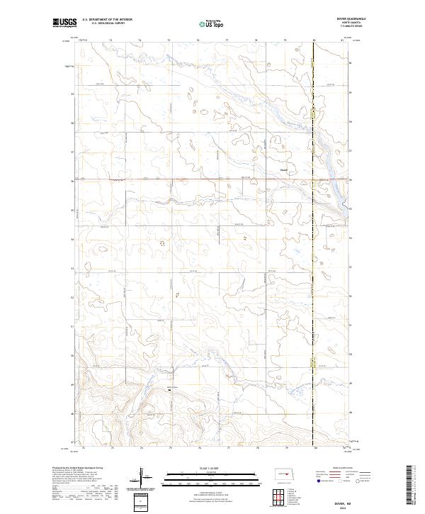 Dover topographic map thumbnail