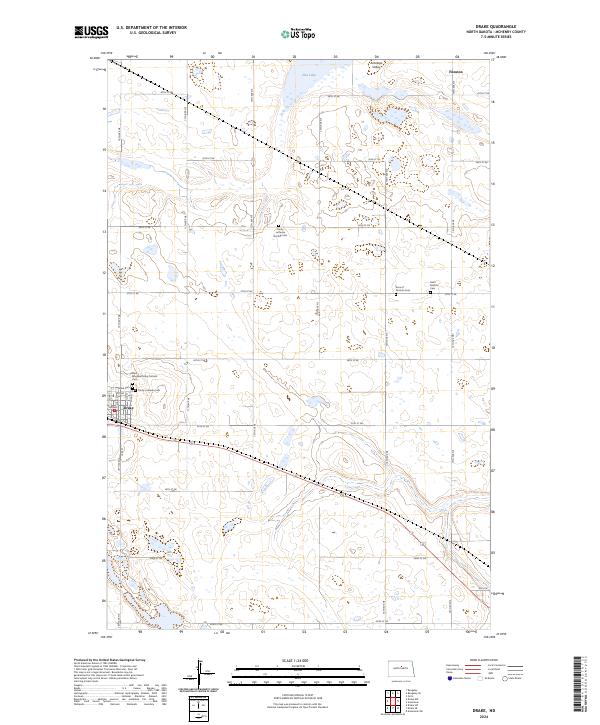 Drake topographic map thumbnail