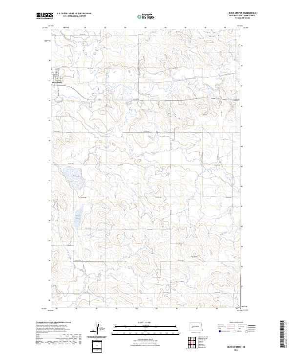 Dunn Center topographic map thumbnail