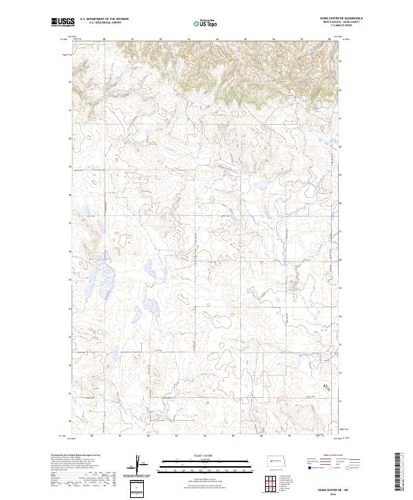 Dunn Center NE topographic map thumbnail