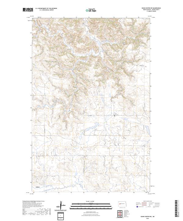 Dunn Center NW topographic map thumbnail